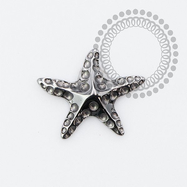 TN2156 Topo Estrela do Mar Push Pin Titânio ASTM F136