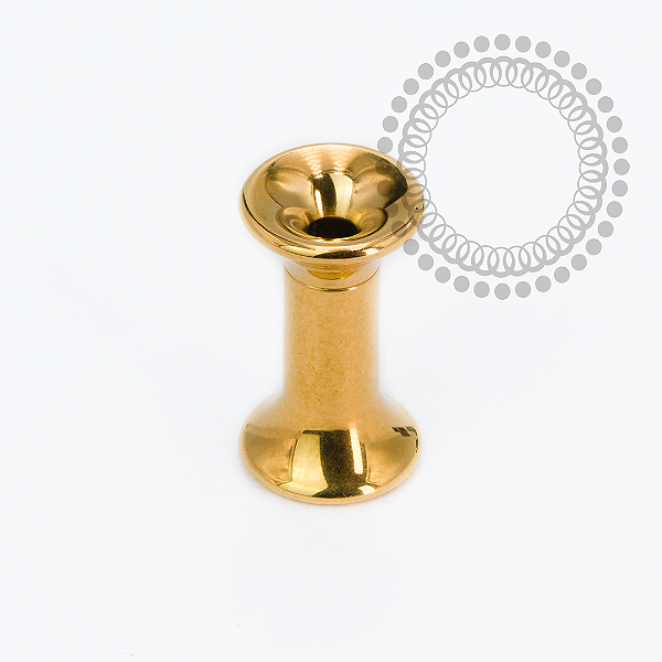 TN2418  Alargador 3mm Rosca Interna Titânio PVD Gold