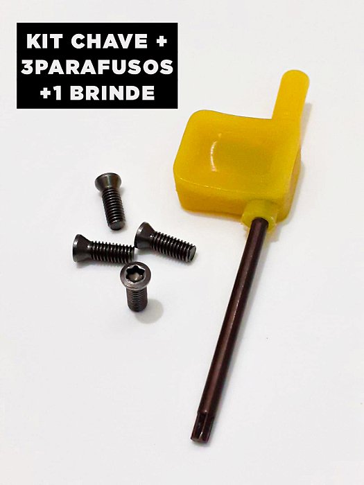 KIT: Chave Torx T15 Bandeira + 3 PARAFUSOS