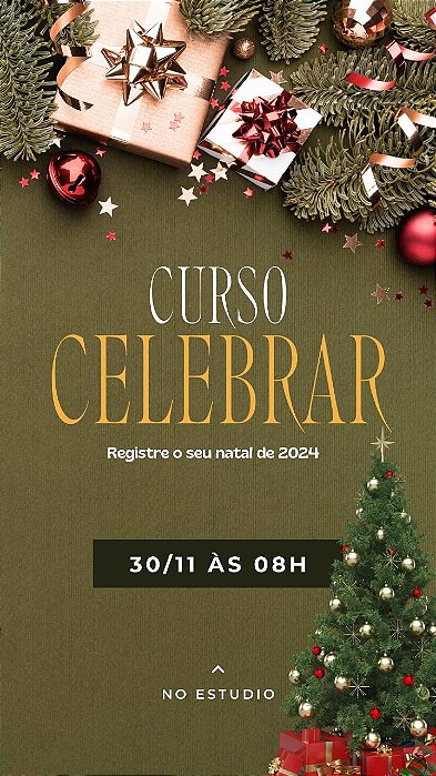 30-11-2024 - Curso Presencial Álbum "Celebrar" -  08h  ás 12h