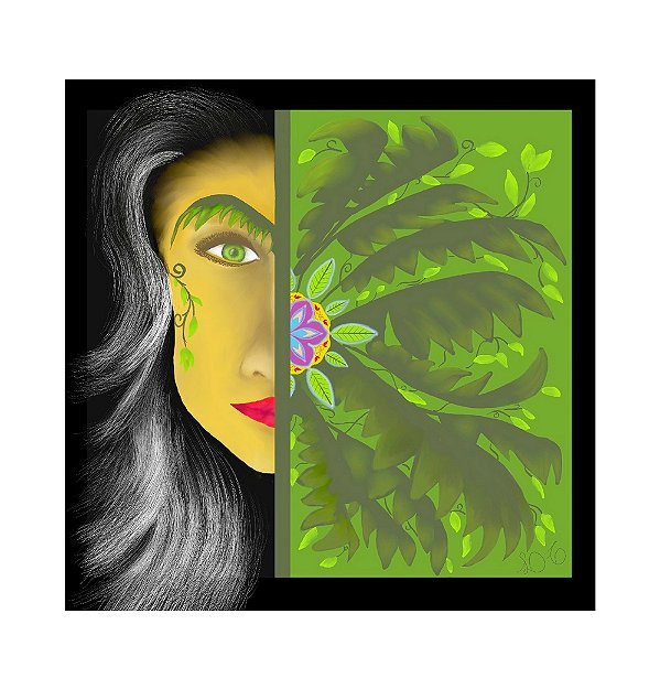 Placa Decorativa Personalizada Quadro Mãe Natureza Zen Energias Quarto Sala 30x30