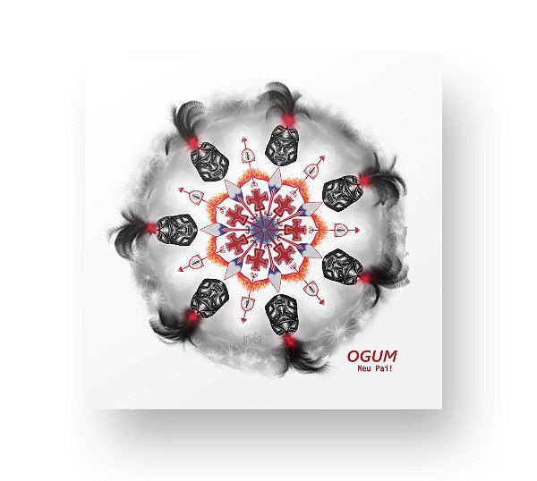 Placa Decorativa Personalizada Quadro Mandala Ogum Guerreiro Protetor  Espiritual Energias Zen Quarto Sala 20x20