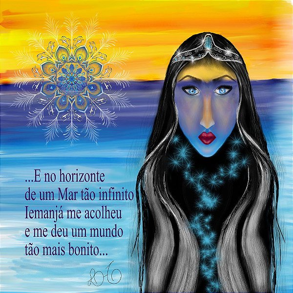 Placa Decorativa Personalizada Quadro Iemanjá Rainha Oceano Equilíbrio  Zen Energias Quarto Sala 20x20