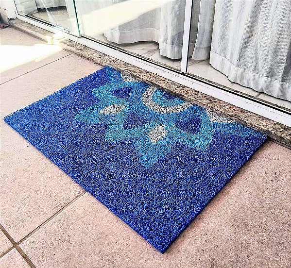 Tapete Decorativo Personalizado Capacho 60x40 Sala Quarto Cozinha Olho Grego Limpa Pé Porta Entrada Colorido Exclusivo