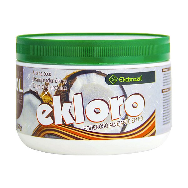 Cloro Orgânico em Pó Ecológico Ekloro Aroma Coco Ekobrazil 150g (RENDE ATÉ 100 LITROS)