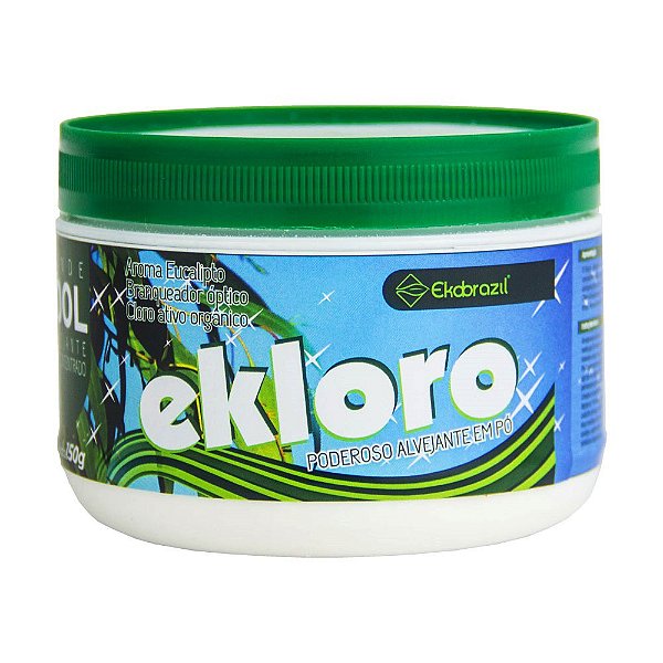Cloro Orgânico em Pó Ecológico Ekloro Aroma Eucalipto Ekobrazil 150g (RENDE ATÉ 100 LITROS)