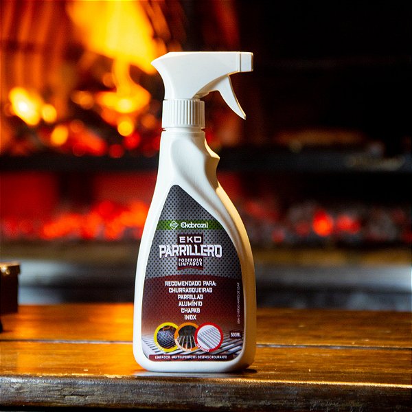 Desengordurante Biodegradável pH Neutro EkoParrillero 500ml  para Grelhas, Churrasqueiras, Parrillas, Chapas, Inox