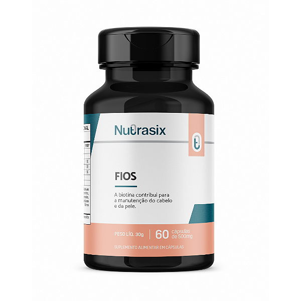 SUPLEMENTO ALIMENTAR CAPILAR FIOS 60 CÁPSULAS – NUTRASIX