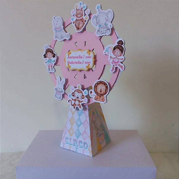 Roda gigante circo rosa