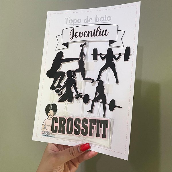 Topo de bolo crossfit personalizado