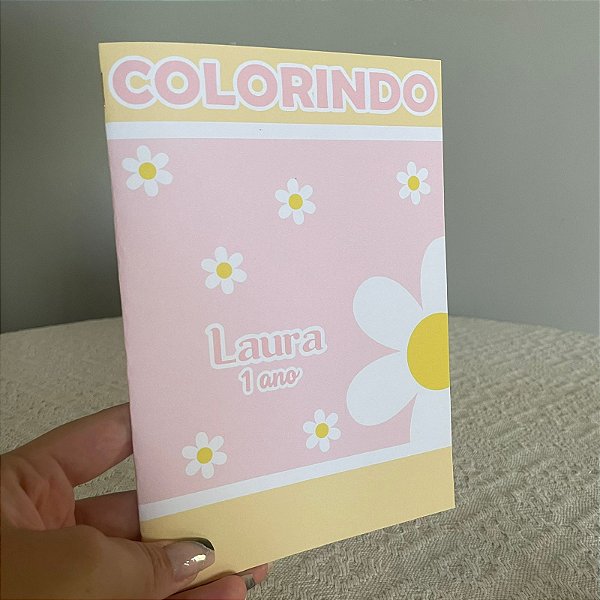 Livrinho para colorir margaridas (somente o livrinho)
