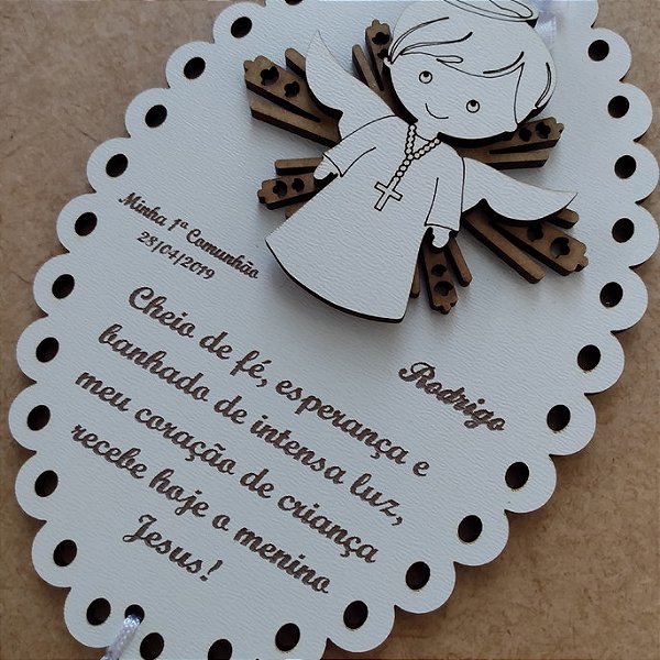 Lembrança de Primeira Comunhão - Modelo 5 - Menino