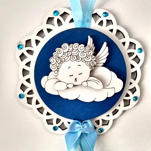Adorno Oração Santo Anjo - Menino - Modelo 5