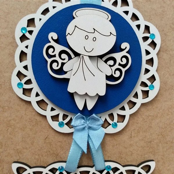 Adorno Oração Santo Anjo - Menino - Modelo 7