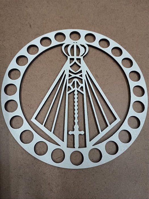 Mandala para crochê - N.Sra. Aparecida - 12,5cm - MODELO B42