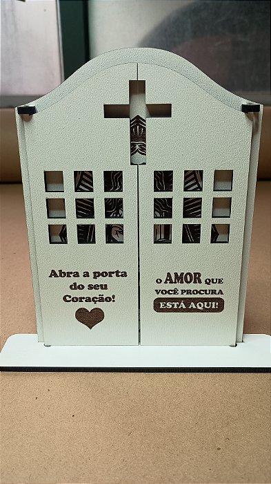 Capela enfeite de mesa -  Sagrado Coração de Jesus