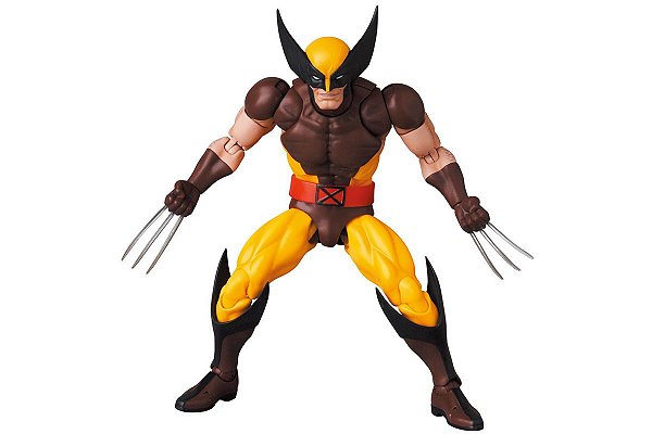 Wolverine Brown X-Men Marvel Comics Mafex 138 Medicom Toy Original