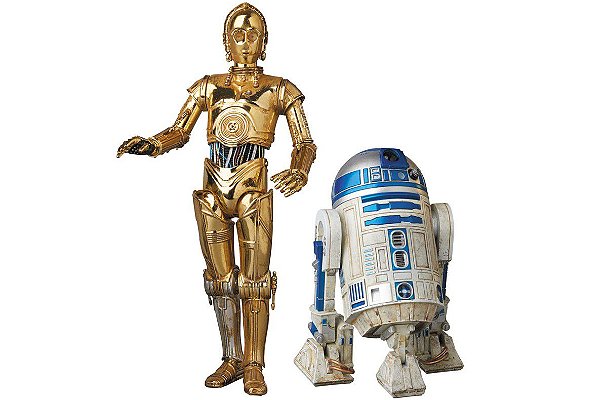 C-3PO e R2-D2 Star Wars MAFEX No.012 Medicom Toy Original