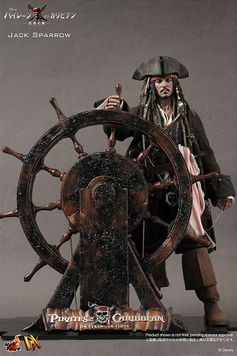 Jack Sparrow Piratas do Caribe Navegando em Águas Misteriosas Movie Masterpiece Deluxe Hot Toys Original
