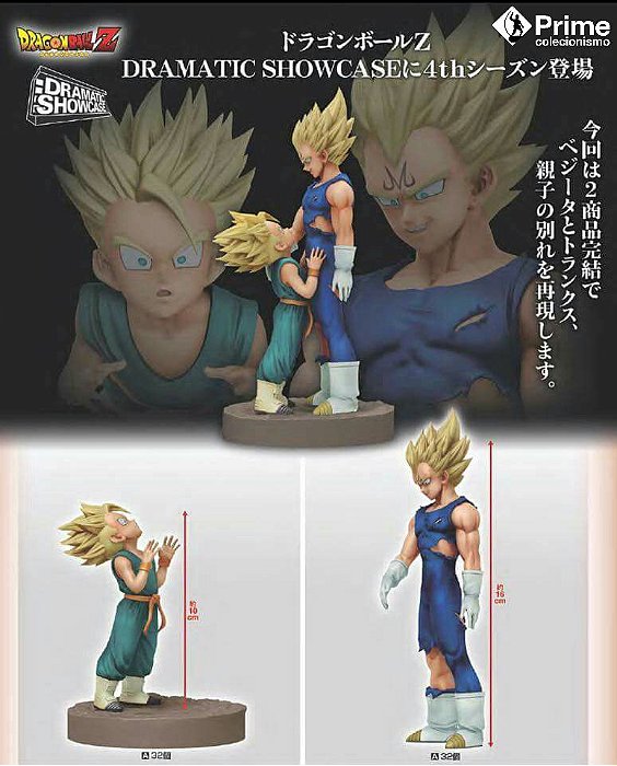 Majin Vegeta SSJ e Trunks SSJ Dragon Ball Z Dramatic Showcase Banpresto Original