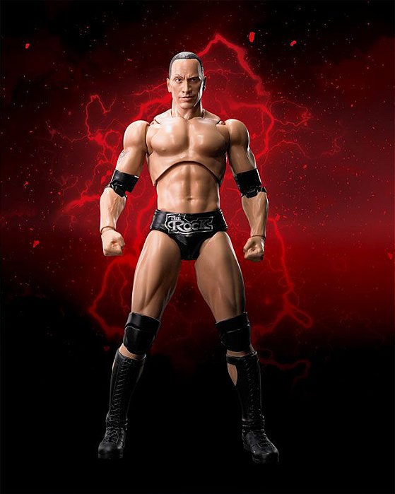 The Rock WWE Superstar Series S.H. Figuarts Bandai Original