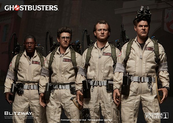 Peter Venkman + Raymond Stantz + Egon Spengler + Winston Zeddemore Ghostbusters Blitzway Original edição especial