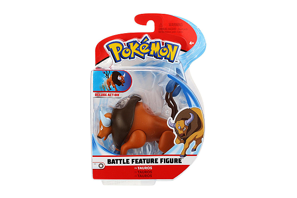 Tauros Pokemon Battle Feature Figure Wicked Cool Toys Original