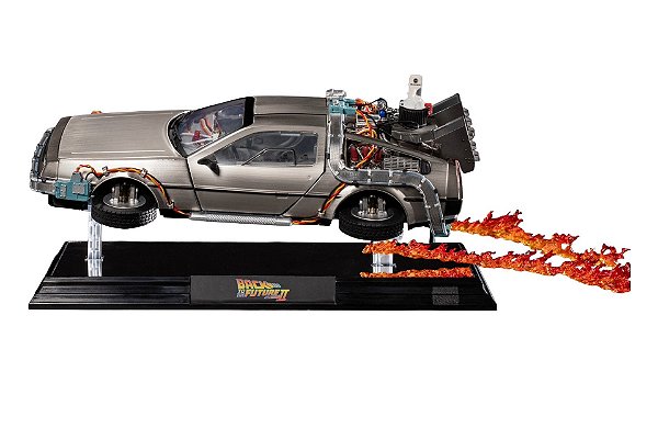DX Floating Delorean EAF-005DX Back to the Future Part II Beast Kingdom Original