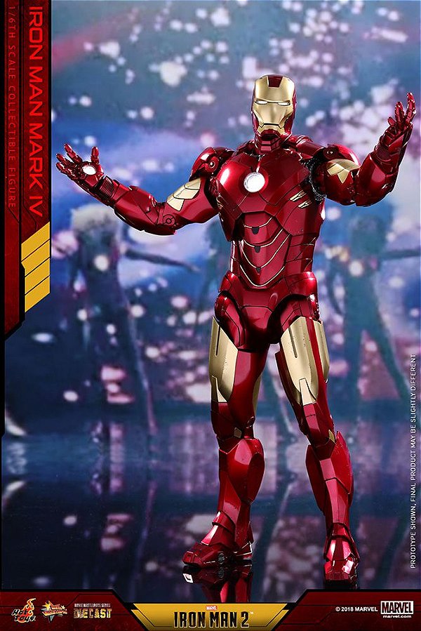 Iron Man Mark IV Diecast Iron Man 2 Movie Masterpiece Hot toys Original