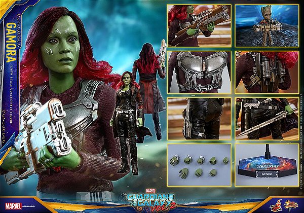 Gamora Guardiões da Galaxia volume 2 Movie Masterpieces Hot Toys Original