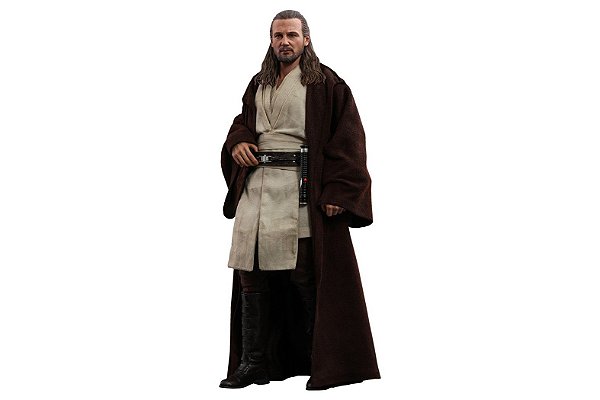 Qui-Gon Jinn Star Wars Episódio I A Ameaça Fantasma Movie Masterpiece Hot Toys Original