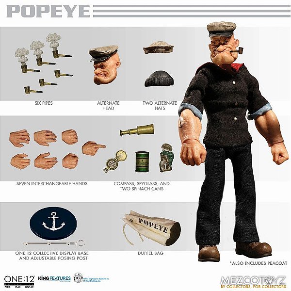 Popeye One:12 Collective Mezco Toyz Original