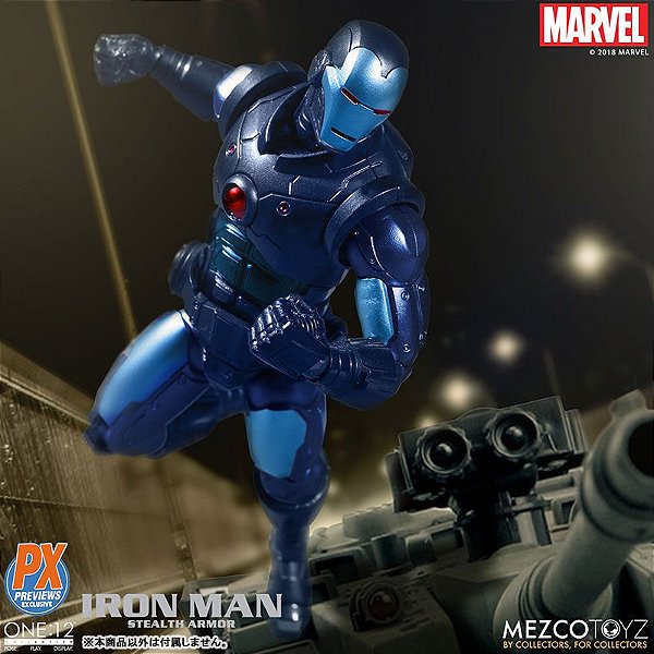 Homem de Ferro Stealth Armor Marvel Comics One:12 Collective Mezco Toyz Original