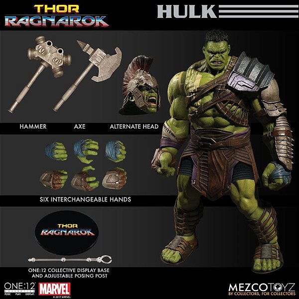 Hulk Thor Ragnarok One:12 Collective Mezco Toyz Original