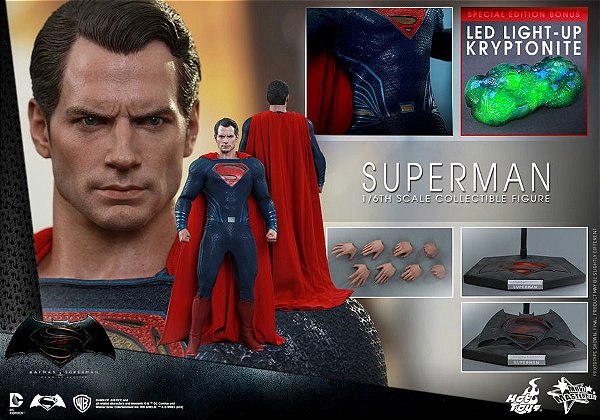 Superman Batman vs Superman A origem da Justiça Movie Masterpiece Hot Toys Original