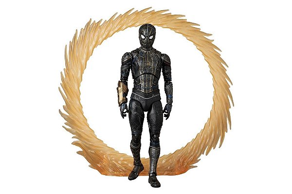 Spider-Man Black & Gold Spider-Man No Way Home Mafex 308 Medicom Toy Original
