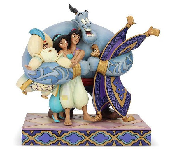 Aladdin Abraço coletivo Disney Traditions Enesco Original