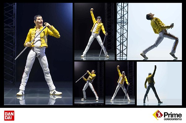 Freddie Mercury Queen Live at Wembley Stadium S.H. Figuarts Bandai Original