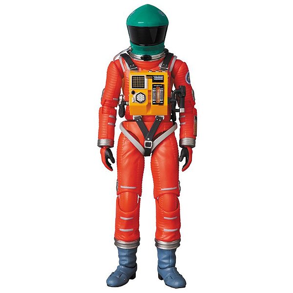 Traje Espacial Laranja & Capacete verde 2001 Uma odisseia no espaço Mafex 110 Medicom Toy Original