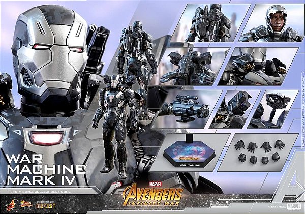 War Machine Mark IV Vingadores Guerra infinita Marvel Studios Movie Masterpieces Hot Toys Original