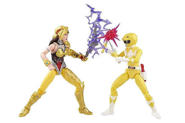 Ranger Amarelo & Scorpina Battle Pack Power Rangers Mighty Morphin Lightning Collection Hasbro Original