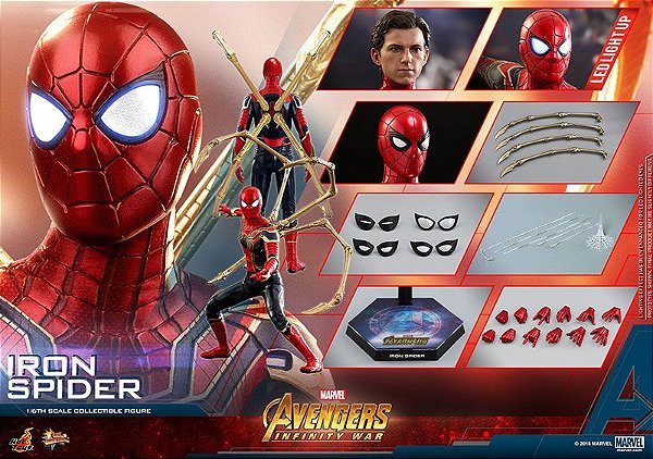Homem Aranha de Ferro Vingadores Guerra infinita Marvel Studios Movie Masterpiece Hot Toys Original