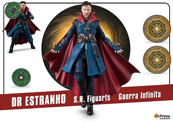 Doutor Estranho Vingadores Guerra infinita Marvel S.H. Figuarts Bandai Original