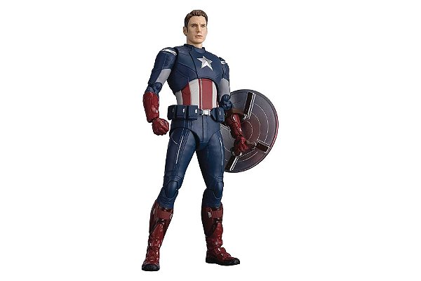 Capitão America versão confronto Cap vs Cap Vingadores Ultimato S.H. Figuarts Bandai Original