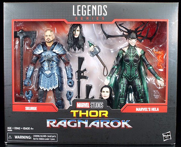 Hela e Skurge o Executor Thor Ragnarok Marvel Legends Hasbro Original