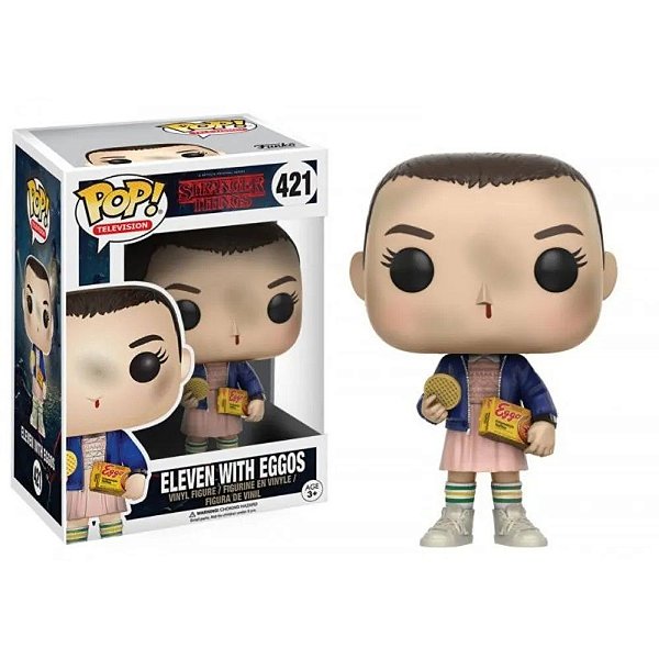 Eleven com Eggos Stranger Things Pop! Television Funko Original