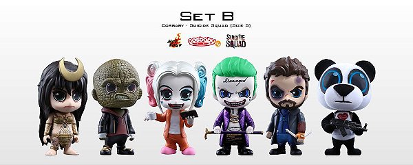 Esquadrão Suicida Series 2 DC Comics Cosbaby Collectible Set Hot Toys Original