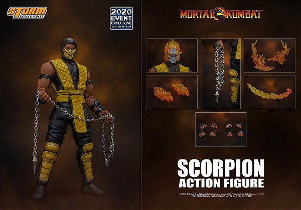 [Exclusivo] Scorpion Mortal kombat Storm Collectibles Original