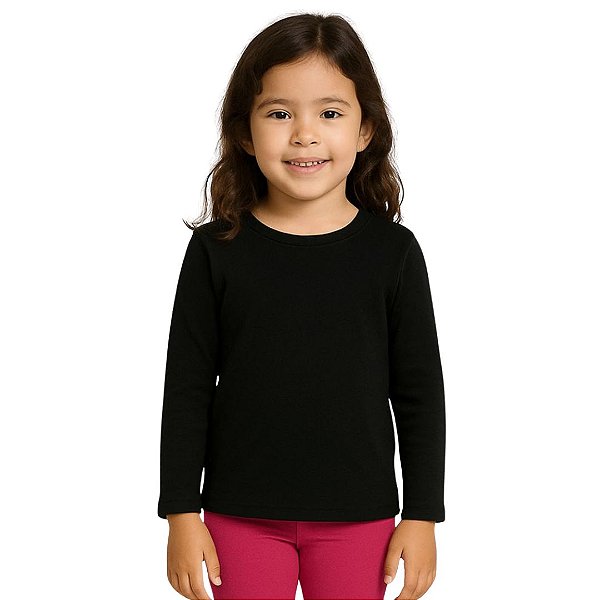 Blusa Térmica Segunda Pele Infantil Flanelada
