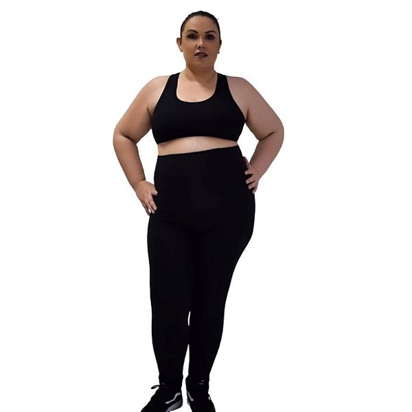 Calça Legging Plus Size Tamanhos Especiais Modeladora Cós 20cm.